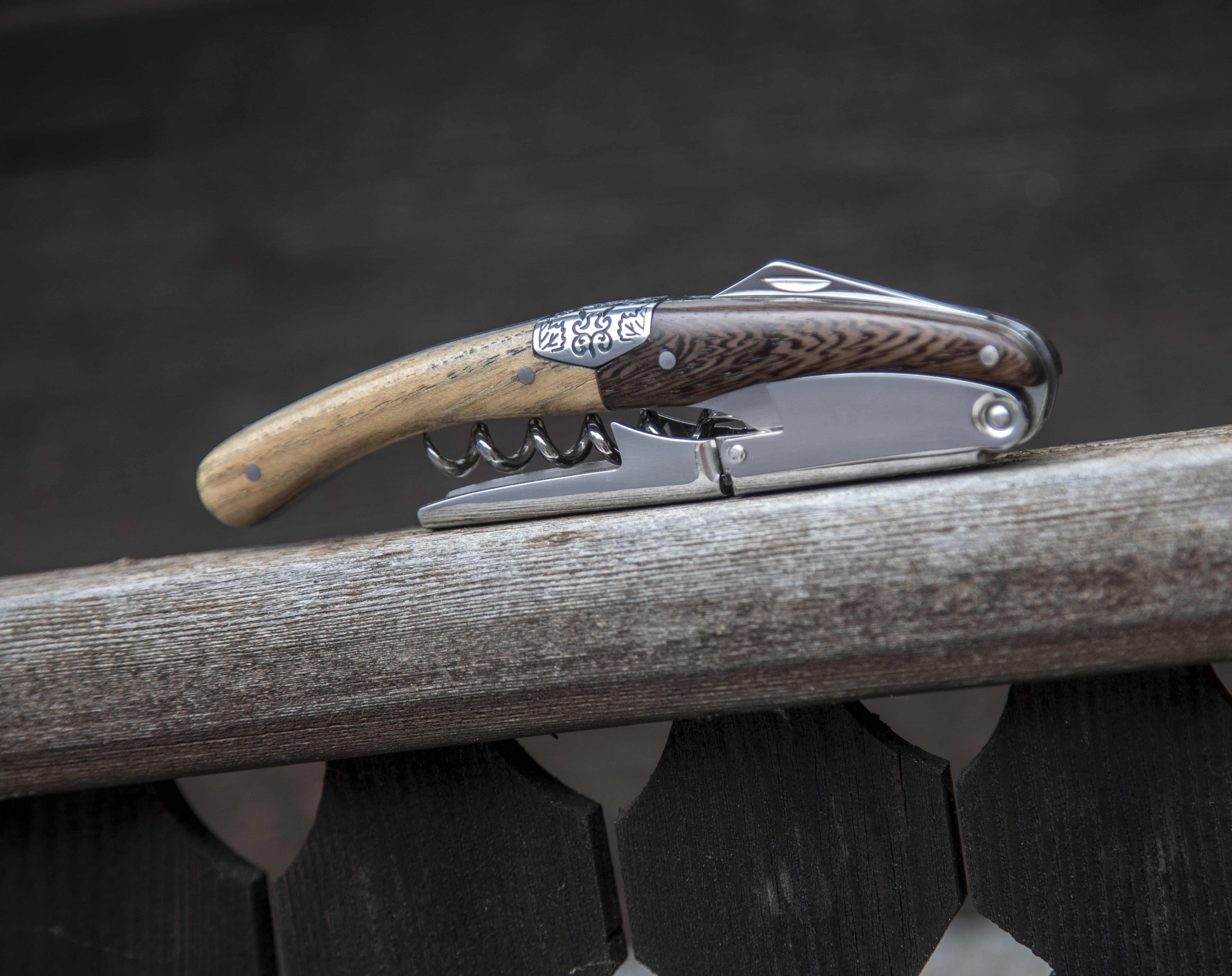 Legnoart PRIMITIVO Proptrækker, Wenghe og egetræ